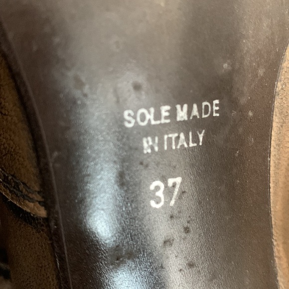 Rustic Brown tall leather knee length boot (sole made in Italy) - Picture 6 of 6